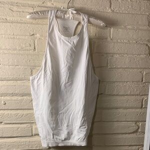Athleta Perforated White Tank Top